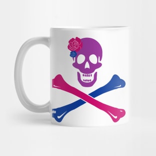 Bi Pride Skull and Crossbones Mug